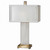 Athanas Table Lamp, 2-Light, White Alabaster, Coffee Bronze, 29"H (26136-1 9M4PJ)