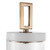 Hayworth Seeded Glass Containers, 2/Set, White Marble, Brushed Brass, 22"H, Uttermost (17545 A3A1Q)