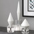 Alize Sculptures, 3/Set, White Marble, Crystal, 14"H, Uttermost (17580 A3D13)