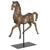 Caballo Dorado Horse Sculpture, Aged Silver, Gold, 17"H, Uttermost (17585 A3D15)