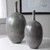 Riordan Modern Vases, 2/Set, Marbled Black, White, 20"H, Uttermost (17711 A3EXR)