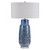 Magellan Table Lamp, 1-Light, Aged Indigo Blue, Brushed Nickel, 32"H (28276 A3F08)