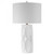 Sinclair Table Lamp, 1-Light, Glossy White, Brushed Nickel, 26"H (28342-1 A3FX8)