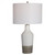 Dakota Table Lamp, 1-Light, White Crackle, Antique Brushed Brass, 27"H (28398-1 A69Q8)