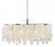 Elsa Linear Chandelier, 5-Light, Satin Nickel, Capiz Shell, 35.75"W (P0140 F35J)