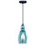 Millie Mini Pendant, 1-Light, Oil Rubbed Bronze, Smoke Blue Glass Shade, 5.25"W (P0247 FAXN)