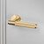 Buster + Punch Fixed Door Handle, Single-Sided, Cross, Brass 