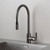 Buster + Punch Kitchen Faucet, Pull-Out Mixer , Cross, Gun Metal 