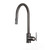 Buster + Punch Kitchen Faucet, Pull-Out With Dual Spray, Linear, Gun Metal 