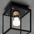 Buster + Punch Caged Wet, Ceiling Light, Small, Black, Brass 