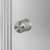 Buster + Punch Fixed Door Knob, Single-Sided, Cross, Steel 