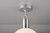 Buster + Punch Forked Ceiling, Globe, Opal, Large, Steel 