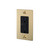 Buster + Punch 1G Combination Duplex Outlet And Usb-A + C Charger, With Logo, Brass 