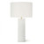 Nabu Table Lamp, 1-Light, White, Linen Shade, 30"H (13-1482WT 50500TV)