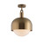Buster + Punch Forked Ceiling, Shade, Globe, Opal, Large, Brass 