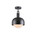 Buster + Punch Forked Ceiling, Shade, Globe, Opal, Medium, Gun Metal 