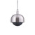 Buster + Punch Forked Pendant, Shade, Globe, Smoked, Large, Steel 