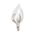 Blossom Wall Sconce Silver Leaf 6.25"W x 4.25"H