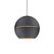 Lucas 24-in Black 1 Light Pendant