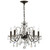 Butler Chandelier - English Bronze, Hand Cut Crystal 18.5"H