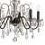 Butler Chandelier - English Bronze, Hand Cut Crystal 18.5"H