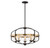 Kirkland Pendant, 5-Light, English Bronze and Warm Brass, Glass Shade, 24"W (7-8041-5-79 1MXYR)