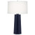 Mason Table Lamp, 1-Light, Midnight Blue, Oyster Linen Shade, 26"H (MB960 2AK7X)