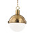 Lambert Pendant Antique Brass 9.5"W x 12.5"H