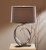 Fullered Impressions Table Lamp, 1-Light, Dark Smoke, Natural Anna Shade, 22.1"H (272674-SKT-07-SF1494 306E3K)