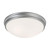 Hansen Flush Mount, 2-Light, Matte Nickel, White Glass, 12.5"W