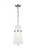 Cordtlandt Small Pendant, 1-Light, Polished Nickel, White Linen Shade, 8.13"W (AP1161PN 706TZNJ)