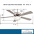 Contractor II Uni-Pack Ceiling Fan, 5-Blade, 2-Light, LED, Brushed Steel, Silver Blades, 52"W (F448L-BS HKZY)