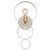 Luna Wall Sconce - Matte White, Antique Gold 14.75"H