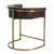 Calvin Counter Stool, Brindle Leather, Antique Brass, 29"H (2804 3CFPQ)