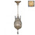 Crystal Laurel Pendant, Round, 3-Light, Gold Leaf, Faceted Crystal Leaves, 11"W (804640-2ST DD0W)