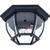 Classico Outdoor Flush Mount, 2-Light, Black, Clear Glass Shade, 10.75"W (AC8096BK 340405TD)