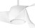 Artemis Ceiling Fan, 3-Blade, 1-Light, LED, White, White Blades, 58"W (F803DL-WH HL1C)
