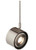 Visual Comfort & Co. Modern Collection ISO Head MonoRail, 1-Light, LED, Nickel, 3.6"H (700MOISO9305012S-LED 70DYERA) 