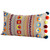 Pillow Cover - 14 x 24 Combination Finishes 14"W With Fringe Pom Poms