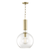 Hudson Valley Raleigh Pendant Aged Brass 