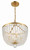Rylee Mini Chandelier - Antique Gold 18"H
