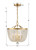 Rylee Mini Chandelier - Antique Gold 18"H