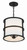Crystorama Hulton Mini Chandelier - Matte Black 14"H 