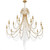 Arcadia Chandelier - Antique Gold, Hand Cut Crystal 54.75"H