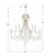 Arcadia Chandelier - Antique Silver, Hand Cut Crystal 54.75"H