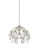 Crystal Bud 1-Light Round Multi-Drop Pendant Currey and Company 9000-0667