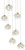 Crystal Bud 7-Light Round Multi-Drop Pendant Currey and Company 9000-0669