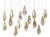 Currey and Company Glace Mirror 15-Light Linear Multi-Drop Pendant 