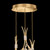 Azu Pendant, Round, 6-Light, Gold, 22"W (916540-2ST NLYG)