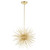 Savannah Chandelier, 6-Light, Gold Leaf, 16"W (1034P16-6-620 3069GJN)